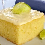 bolo de limão, com cobertura